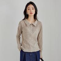 茵曼 女士长袖翻领上衣