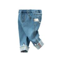 DAVE&BELLA 戴维贝拉 DB16720 女童牛仔裤 牛仔蓝 100cm