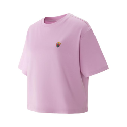 KOLON SPORT 女装 联名印花圆领短款短袖T恤 LKRT5MT521 粉红 M