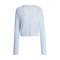 歌力思 莱赛尔复古坑条肌理 女士针织衫