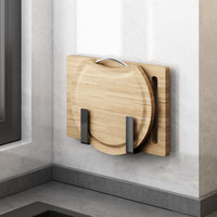 优勤 多功能厨房置物架 不锈钢材质 壁挂设计