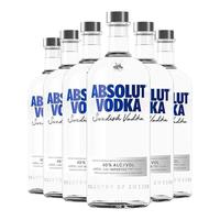 ABSOLUT VODKA 绝对伏特加 伏特加 原味 40%vol 1L*6瓶