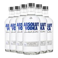 ABSOLUT VODKA 绝对伏特加 伏特加 原味 40%vol 500ml*6瓶