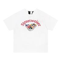 VLONE V-00055 TSFFStreetweiser做旧水洗短袖T恤 2XL 白