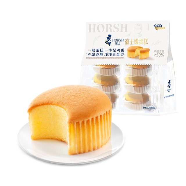 移动端、88VIP：豪士 嫩蛋糕小面包整箱早餐吐司手撕零食营养代餐速食懒人食品