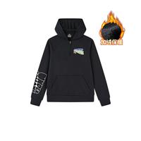 安德玛 120-160男女中大童半拉链加绒加厚连帽卫衣