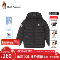 暇步士 童装儿童男女大小童冬季保暖舒适时尚百搭羽绒服 钻石黑A款 120cm