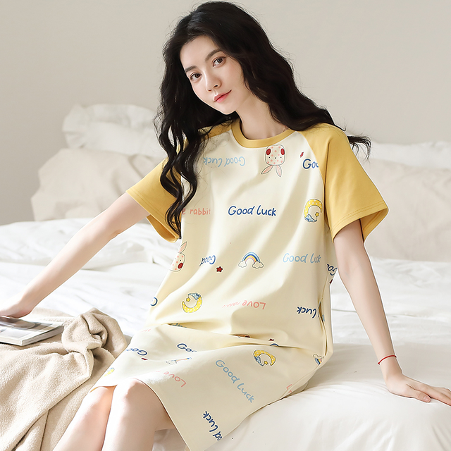 啄木鸟 女款纯棉卡通睡裙