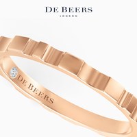 DE BEERS RVL 18K玫瑰金戒指 1.8MM