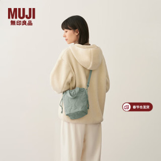 無印良品 MUJI 再生绗缝水桶型斜挎包 EF25CC5A