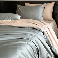 途波列 长绒棉四件套 流光灰 1.8m床 220*230cm 床单款