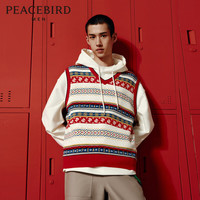  PEACEBIRD/太平鸟 宽松 男士毛背心