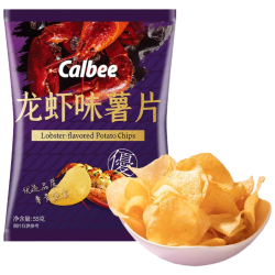 卡乐比（Calbee）薯片 龙虾味55g/袋 鲜切薯条薯片