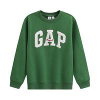 Gap 中大童套头抓绒圆领印花卫衣 805319