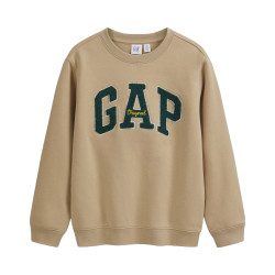 Gap 抓绒亲肤logo圆领长袖卫衣（多款任选）