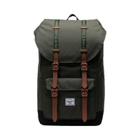 Herschel Supply Herschel Little America 双肩背包 旅游环保书包 暮林绿/经典黑色