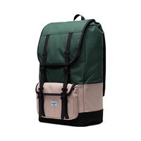Herschel Supply 15寸电脑包 复古美式 双肩包 涤纶材质 磁扣开合 绿色