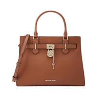 MICHAEL KORS Hamilton 斜挎手提包 中号 品牌徽标 牛皮革皮质 锁头装饰 牛皮棕 35T1GHMS2L-230