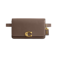 COACH Bandit 19 小号 金色字母徽标Logo 牛皮革 斜挎包