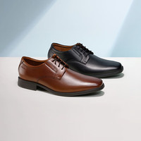 PLUS会员：Clarks 【正装商务德比鞋】泰顿系列布洛克男士舒适皮鞋 两色可选 261103508 （加宽楦）