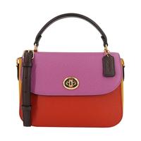 COACH 蔻驰 女士皮质斜挎手提包 C1650 IMS60 拼色 中号