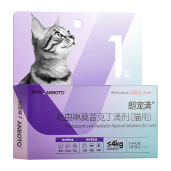 LANBOTO 朗博特猫咪用驱虫药体内外一体同驱宠物吡虫啉莫昔克丁0.8ml单支