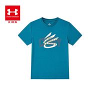 安德玛 童装夏季新款透气运动T恤舒适百搭大童短袖1383859