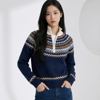 嘉茜梦 羊毛 女士针织衫 M 体重