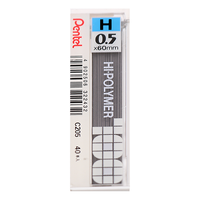 Pentel 派通 C205-H 自动铅笔铅芯 黑色 H 0.5mm 单管装
