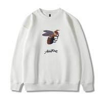 罗蒙 男士 万针绣蜜蜂撞色加厚卫衣