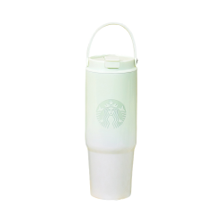 星巴克 保温杯 800ml 不锈钢 双饮式 春日晴空系列 绿色 1件