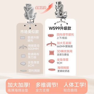  南皇 135°可躺 人体工学椅 4向腰托 3级气杆 加固曲背 联动扶手 4向腰托黑-135°可躺-3级气杆-加固曲背