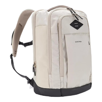 迪卡侬双肩包商务通勤男电脑包书包徒步户外运动登山背包5163807 白_23L