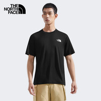 北面 速干短袖T恤男户外运动透气8DG6 黑色/JK3