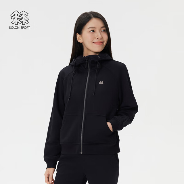 KOLON SPORT 女士抓绒针织夹克