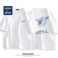 GENIOLAMODE 男士短袖T恤 夏季宽松大码