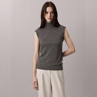 25日10点、超V会员：Massimo Dutti 【100%羊毛】女式柔软简约纯色百搭无袖高领套头羊毛衫
