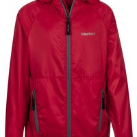 MARMOT 男士 外套-夹克 Ether 轻量级连帽防风夹克 超轻量级 防水 Team Red 尺码Small