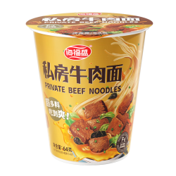 海福盛 私房牛肉面 64g 即食泡面 非油炸桶装