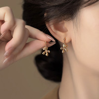 半日逅屿 本命年马上有钱小马耳钉女新中式轻奢高级感耳环小众气质百搭耳饰 小马耳钉