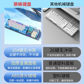  AULA/狼蛛 电竞游戏 机械键盘鼠标套装