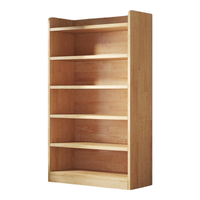 锦需松木实木书架一体靠墙落地置物架儿童书柜家用储物柜收纳柜子 六层103x30x180cm