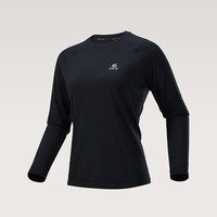 凯乐石 户外美丽诺羊毛T恤女款徒步登山跑步运动透气圆领长袖T恤