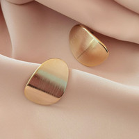 XIYOOMI S925银针复古耳钉 金属质感拉丝耳饰个性时尚气质新款冷淡风耳环 复古耳钉