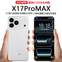 乐视 TV X17ProMax 全新AI智能手机八核128GB超薄大屏游戏电竞安卓百元学生老年专用可用5G卡长续航 白色