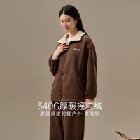 顶瓜瓜 340gsm摇粒绒系列女士立领可外穿卫衣家居服