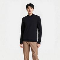BOSS 秋季男士长袖商务休闲纯色百搭舒适长袖Polo衫