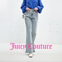 Juicy Couture 牛仔裤女烫钻微喇气质修身长裤星钻曳影