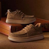 千百度 2025秋季新款工装靴户外休闲靴男靴真皮百搭男鞋