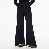 江南布衣 春牛仔裤立体直筒宽松裤装女